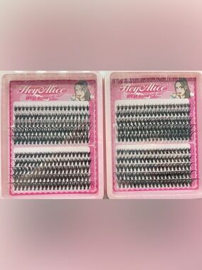 Hey Alice Black Individual Lash Clusters - Natural Volume - 2 pack bundle